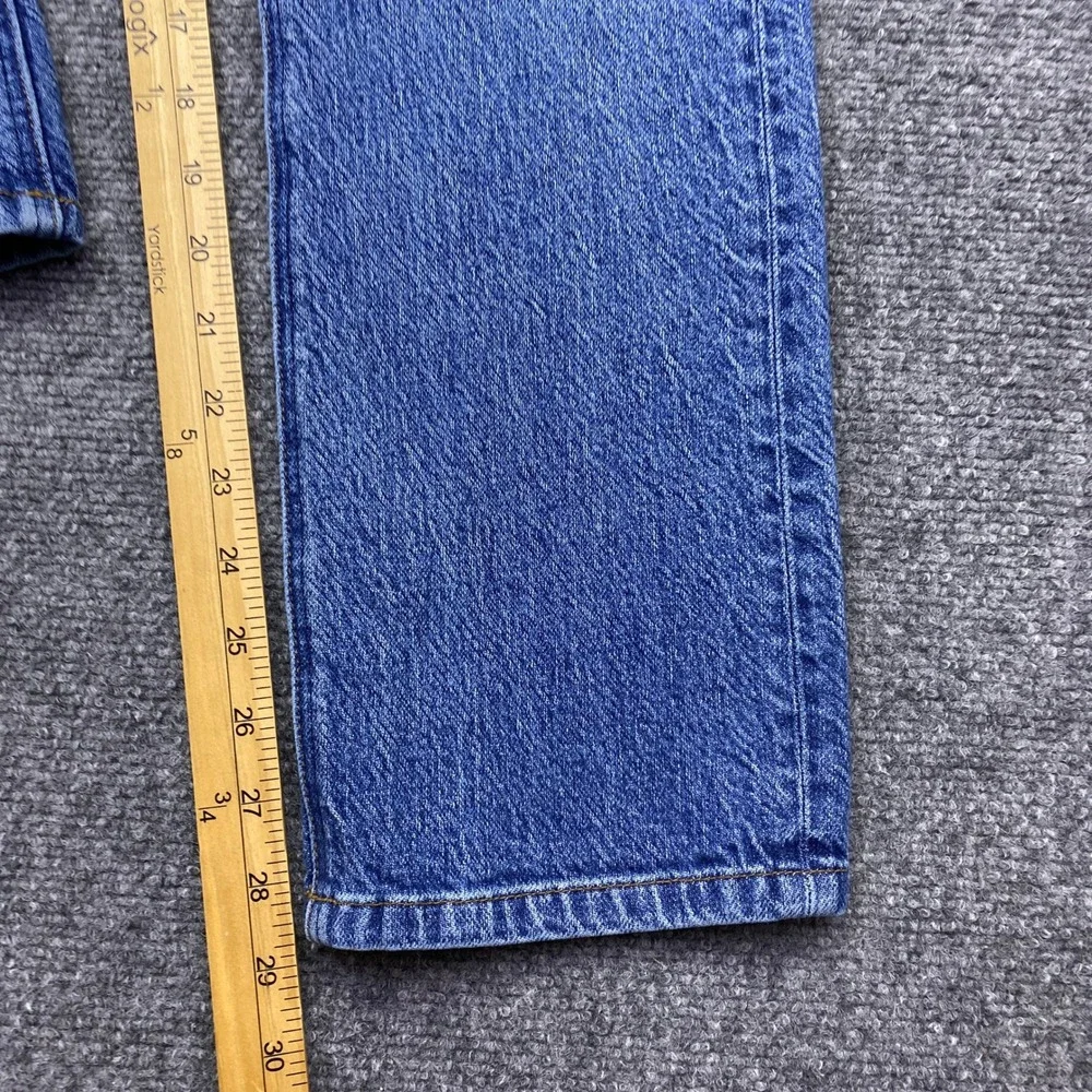Reformation Jeans Liza High Straight Newport Wash Blue Denim Size 26 Grunge